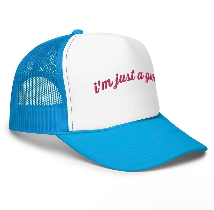 Image of JUST A GURL trucker hat