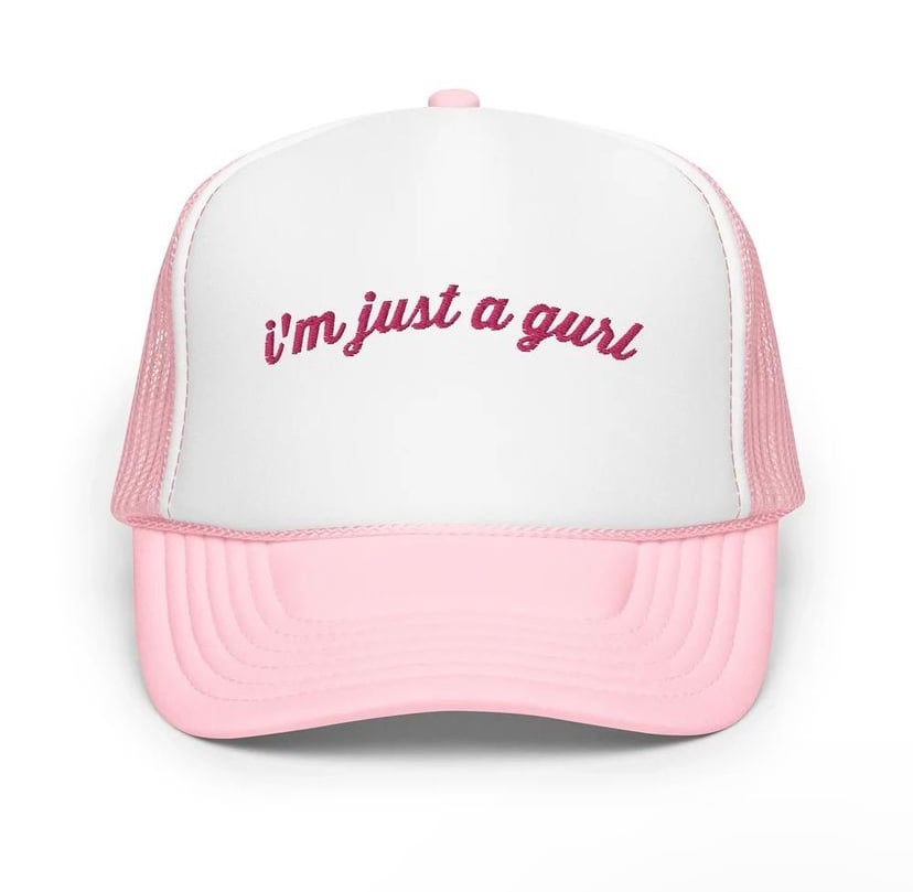 Image of JUST A GURL trucker hat