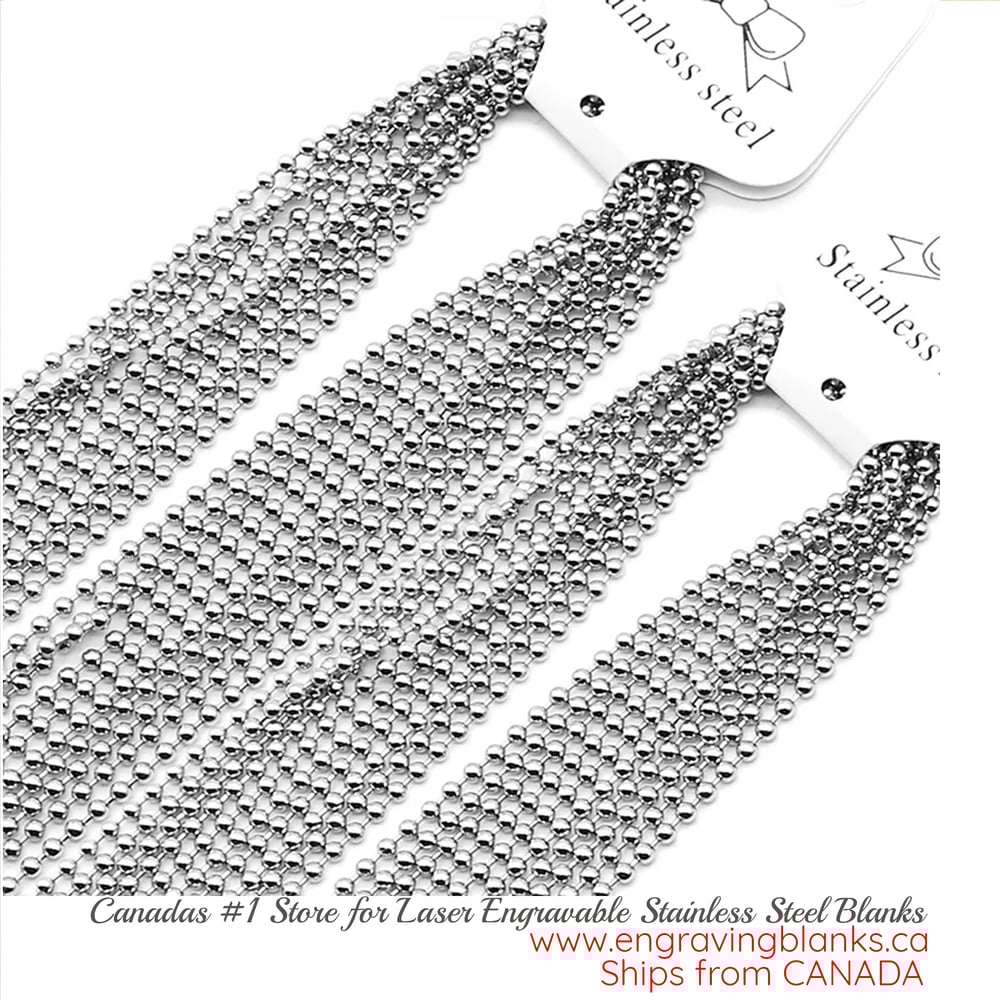 Image of 20 pcs / Lot Stainless Steel Round Ball Necklace Chains Bulk Ball Chains DIY Jewelry
