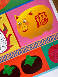 Image 2 of Cut Fruit Poster with Pey Chi