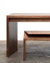 CLIPPED WING 1800MM BENCH IN AMERICAN WALNUT