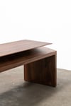 CLIPPED WING 1800MM BENCH IN AMERICAN WALNUT