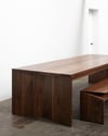 CLIPPED WING 1800MM BENCH IN AMERICAN WALNUT