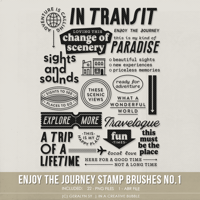 Enjoy the Journey Stamp Brushes No.1 (Digital)