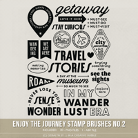 Enjoy the Journey Stamp Brushes No.2 (Digital)