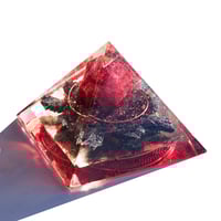 Image 1 of 6.5" GIZA:  Red Amethyst/Garnet/Black Kyanite/Gd