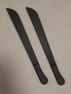 A PAIR - Training Plastic Machete Martial Arts Sparring Polypropylene