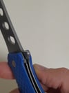 Folding Training Tactical Knife Steel Martial Arts Dull Plastic Handle Toy