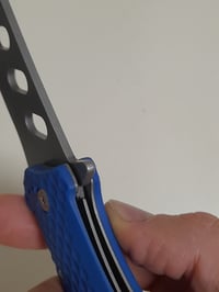 Image 3 of Folding Training Tactical Knife Steel Martial Arts Dull Plastic Handle Toy