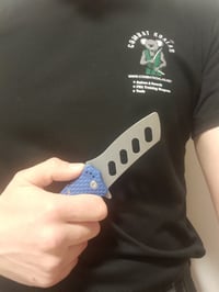 Image 8 of Folding Training Tactical Knife Steel Martial Arts Dull Plastic Handle Toy