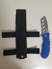 Image 3 of Folding Training Tactical Knife with COVER Steel Martial Arts Dull Plastic Handle Toy 