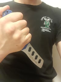 Image 10 of Folding Training Tactical Knife with COVER Steel Martial Arts Dull Plastic Handle Toy 