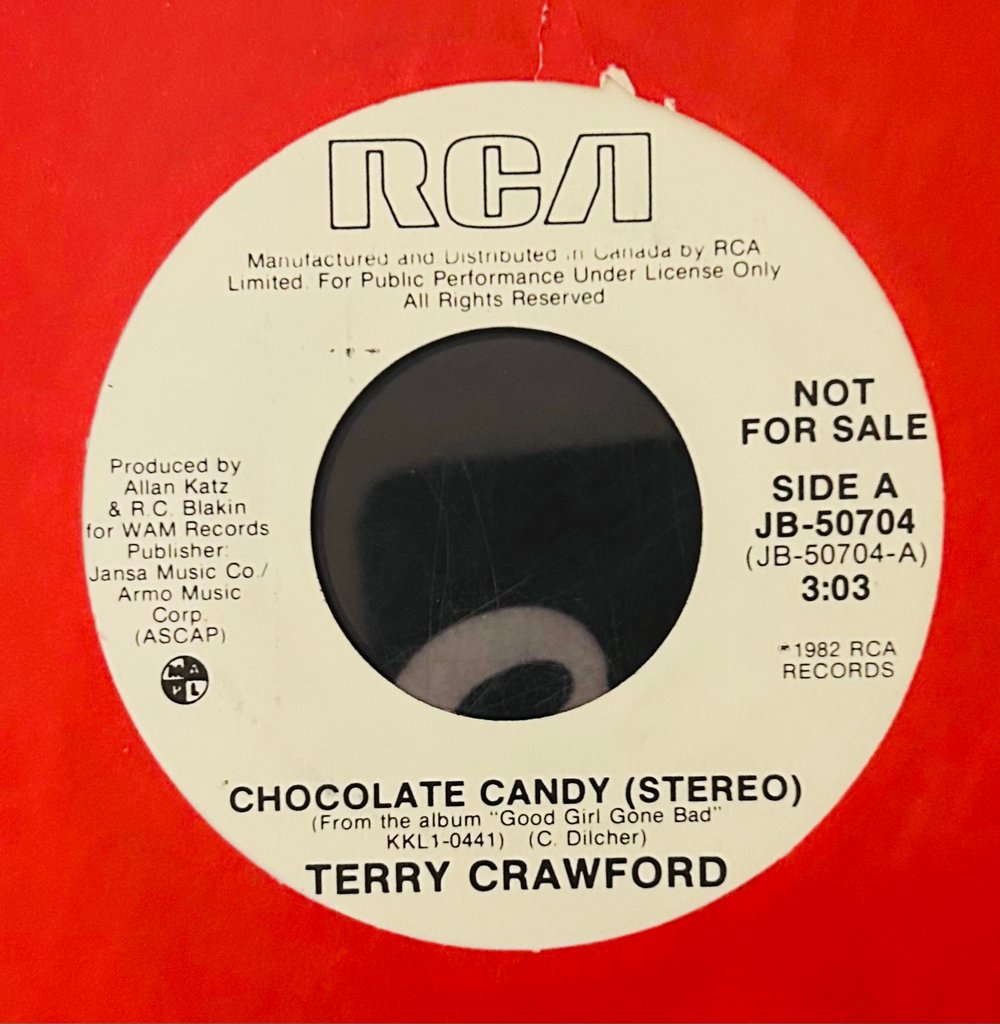 TERRY CRAWFORD - CHOCOLATE CANDY (RCA) 7"