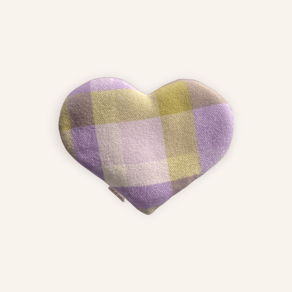 Image of Wheat Pack - Heart Shaped Olive Green and Purple