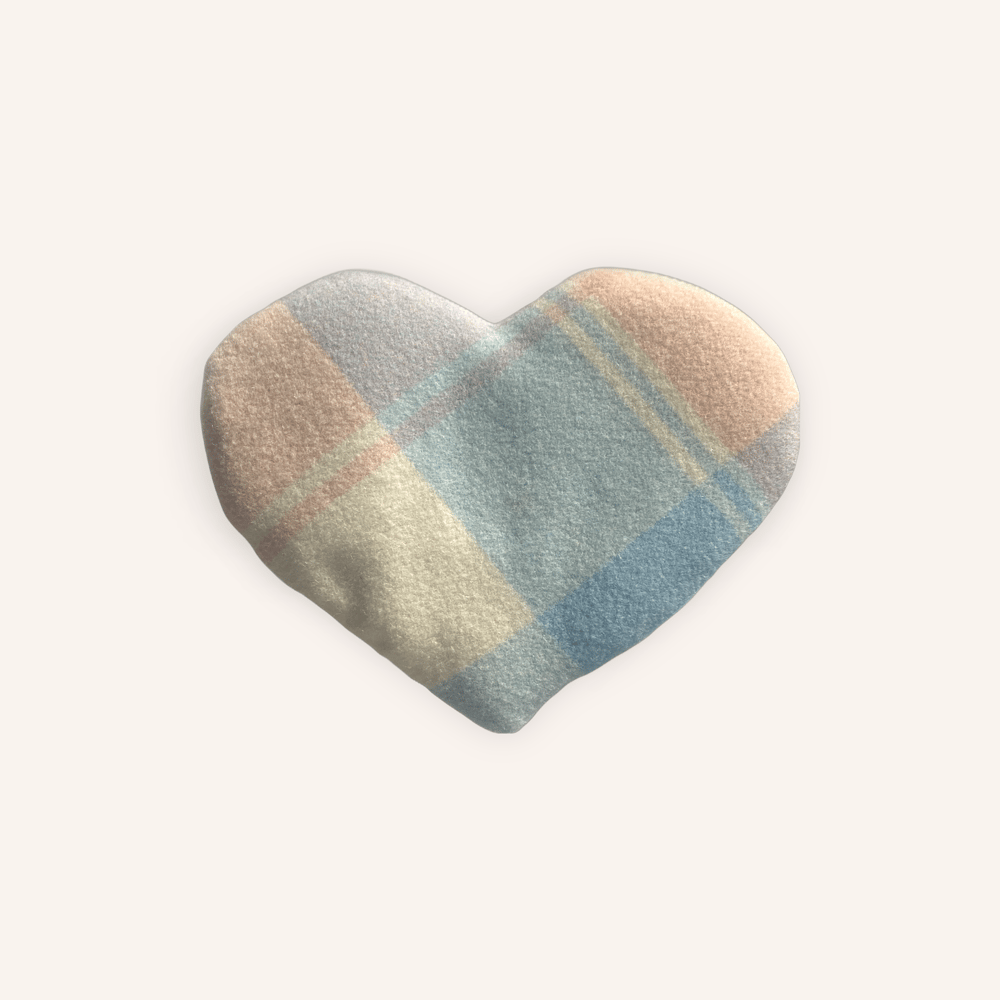 Image of Wheat Pack - Heart Shaped Pale Blue, Pale Pink & Cream