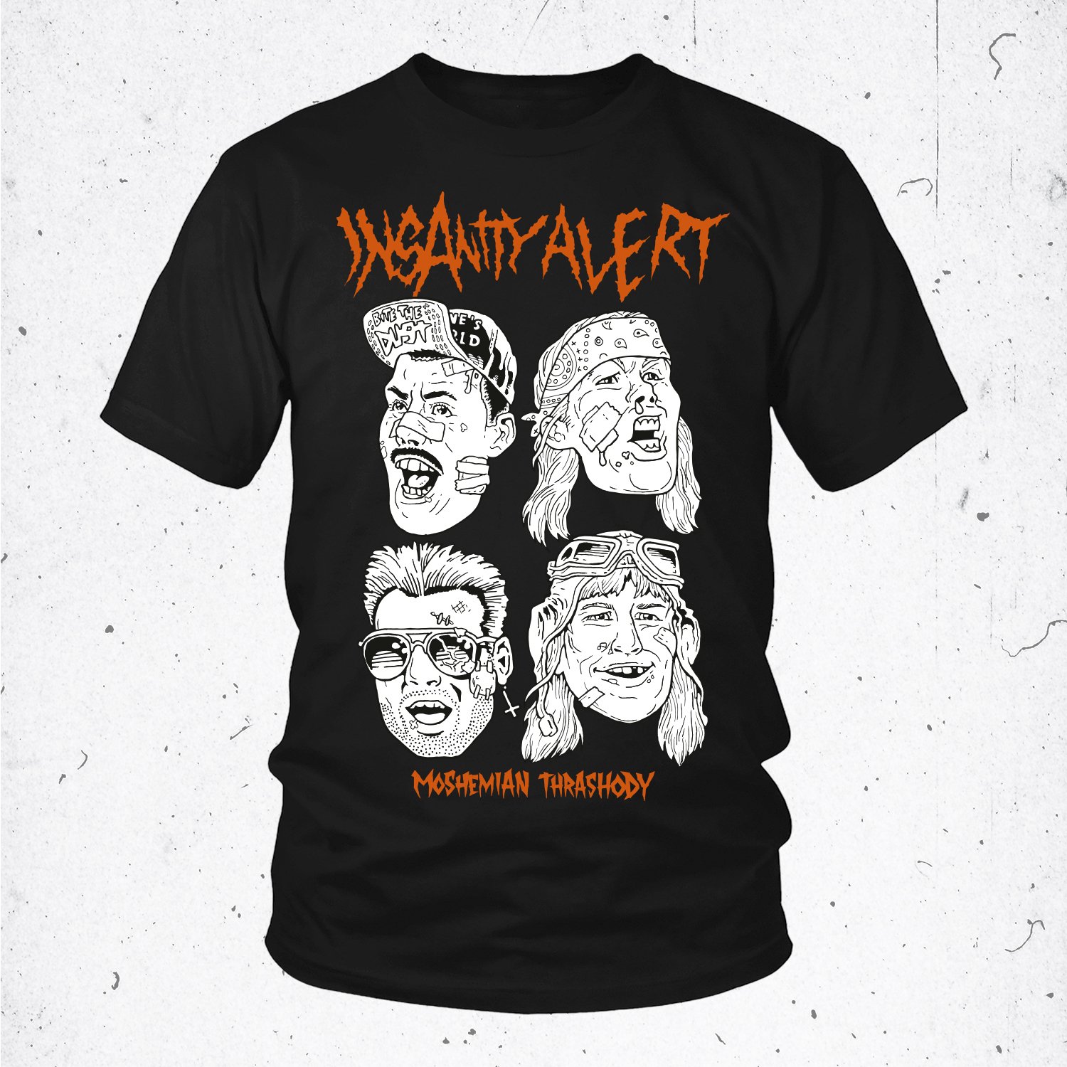 Insanity Alert - Moshemian Thrashody T-Shirt | Mosher Zero