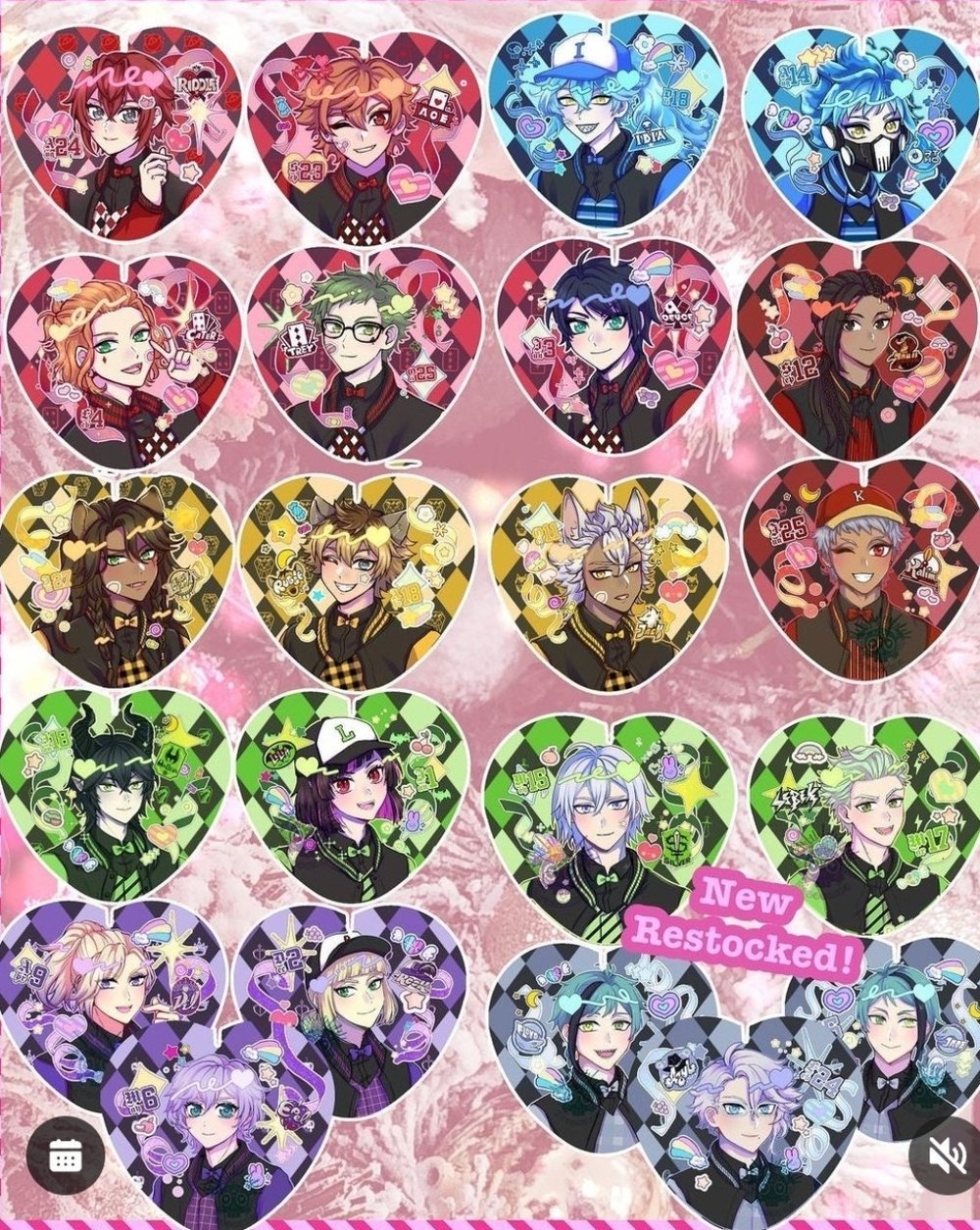 Image of Twisted Wonderland Birthday Stickers