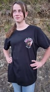 UNISEX 100% COTTON SHORT SLEEVE TEE SHIRT IN BLACK FOR ADULTS