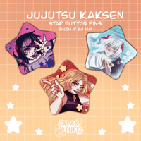 Image 1 of Jujutsu kaisen star button pins