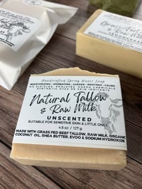 Image 3 of Grass-Fed Tallow + Raw Milk Soaps (Scented & Unscented)