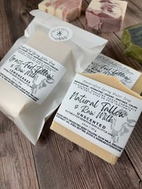 Image 2 of Grass-Fed Tallow + Raw Milk Soaps (Scented & Unscented)