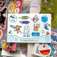 Image 2 of retro gaming sticker sheet