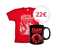 Pack Camiseta Dungeons Alf Dragons ROJA + Taza Team Madrugar