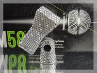 Image 2 of Crystal Covered Microphone Clip