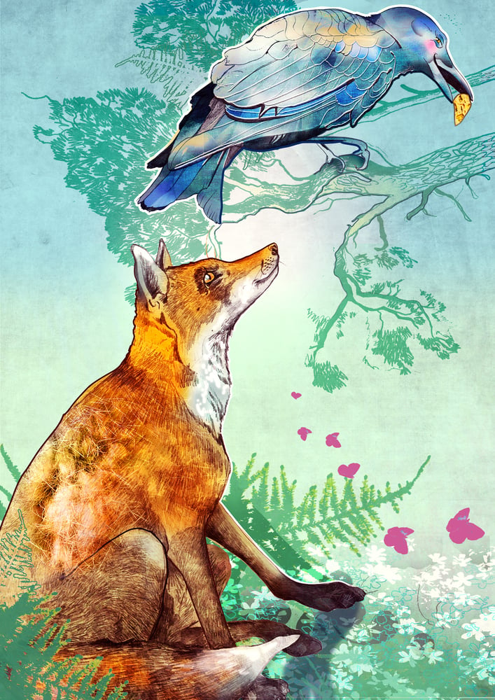 Image of The fox and the crow