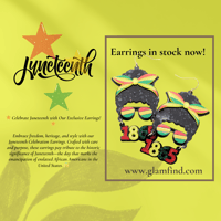 Juneteenth 1865 Freedom Celebration Earrings