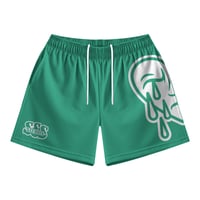 Image 1 of 2.0 Logo Mesh Shorts (Green) *PREORDER