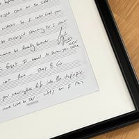 Image 2 of Framed handwritten & signed score The Boy That Life Forgot