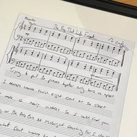 Image 3 of Framed handwritten & signed score The Boy That Life Forgot