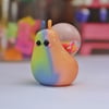 glittery rainbow snail - biggy