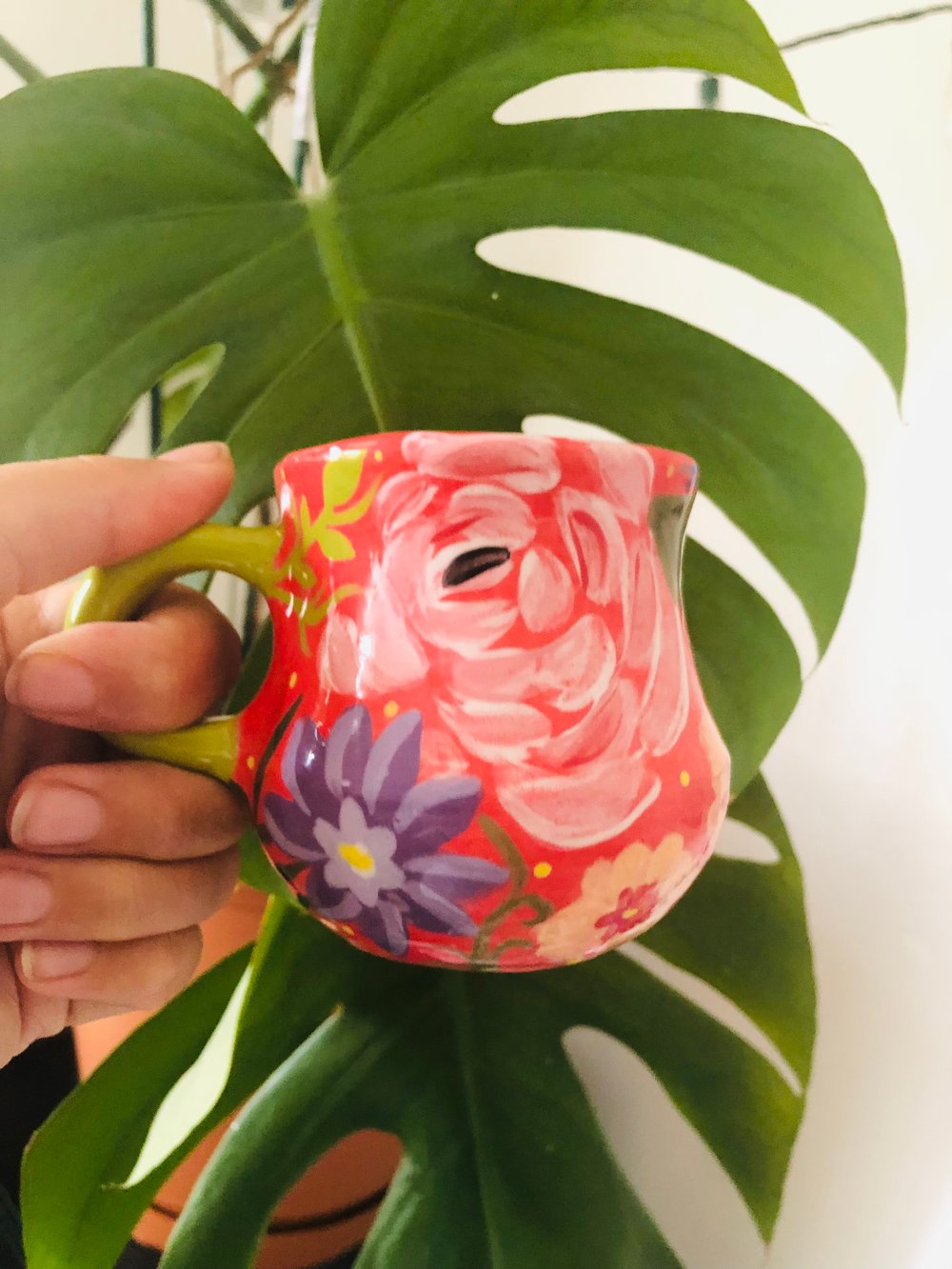 Image of Flower one finger mug