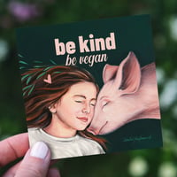 Image 1 of Be vegan | Sticker