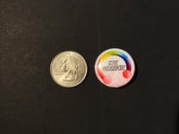Image 5 of Piercing Pride “Not Straight” Mini Button Pins • 1”/25mm