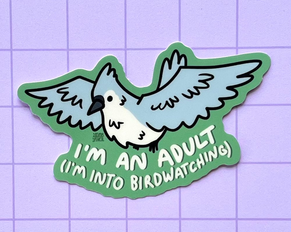 Image of Birdwatching vinyl sticker