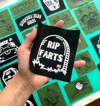 Image 1 of Sew on Patches- Black or Green, 20 different designs!