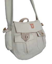 Image 1 of Love soldier travel Bag - écru