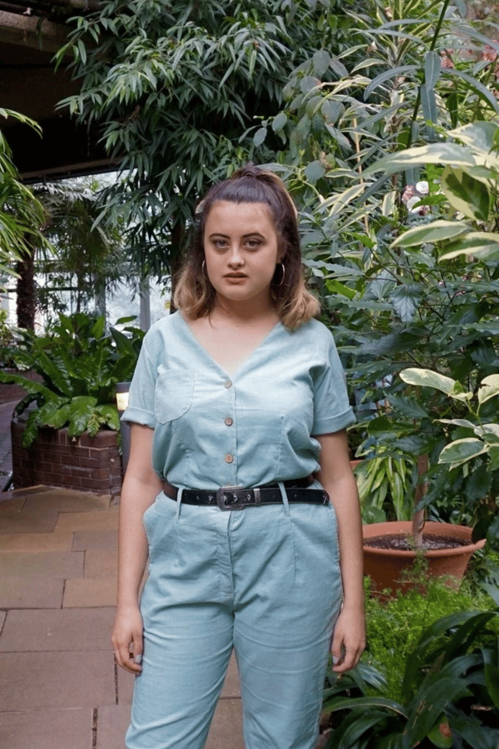 Image of Turquoise Ashanari Boilersuit 