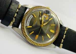Image of rare eye catching ricoh automatic gents watch,1970's/(VTG-16)