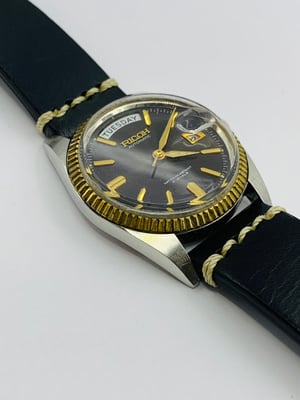 Image of rare eye catching ricoh automatic gents watch,1970's/(VTG-16)
