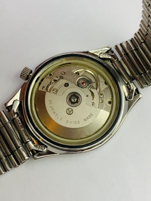 Image of rare eye catching west end automatic gents watch,1970's/(VTG-15)