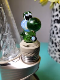 Image 3 of Green Stardust Yoshi 3DXL Joystick 