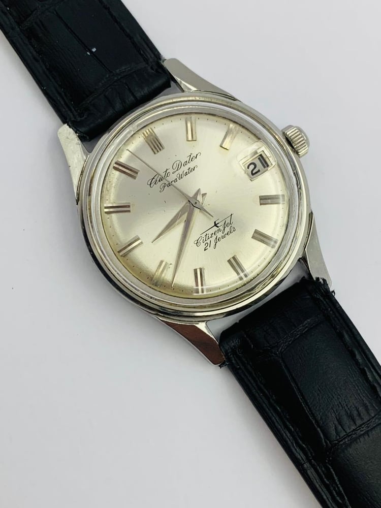Image of vintage citizen jet auto dater automatic gents watch,1960's/(VTG-06)