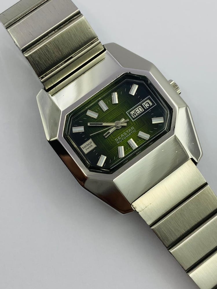 Image of stunningly rare collectors tissot seastar automatic gents watch,1960's/70's.(VTG-05)