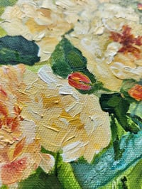 Image 2 of Banana Scented Roses -Original Acrylic Painting 