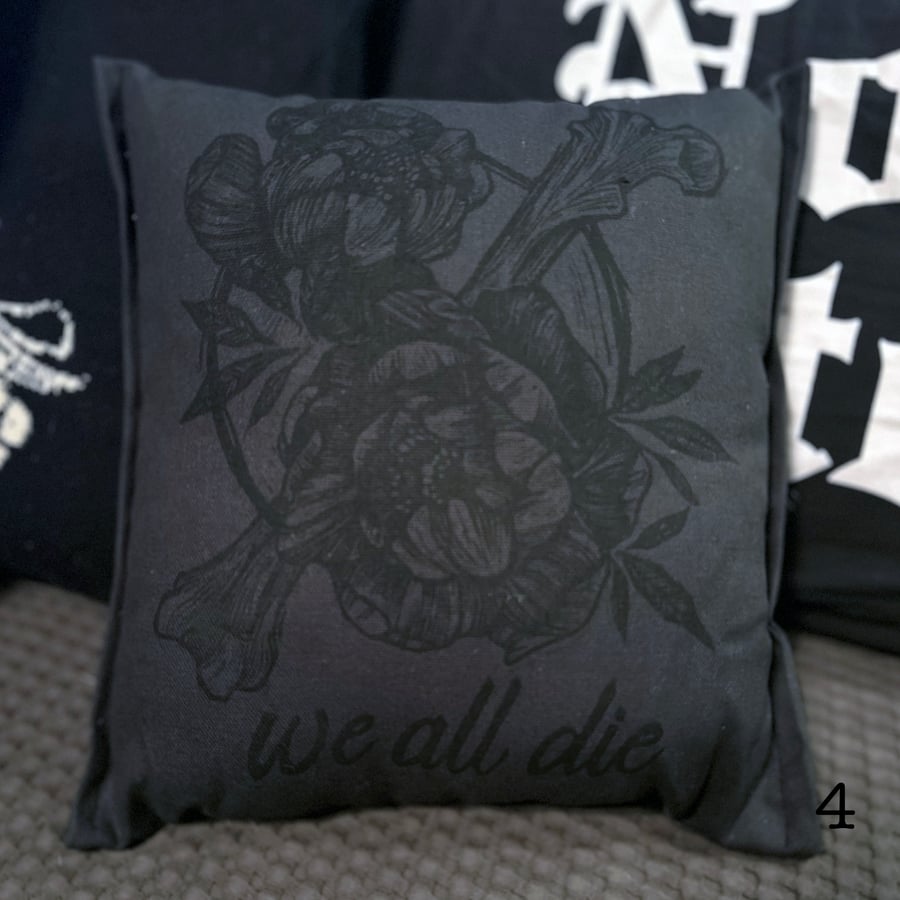 Image of We All Die Pillow