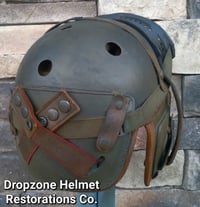 Image 9 of WWII Replica US M1938 Tank Crew Helmet M44 Polaroid Goggles. 2nd Armored Division. 